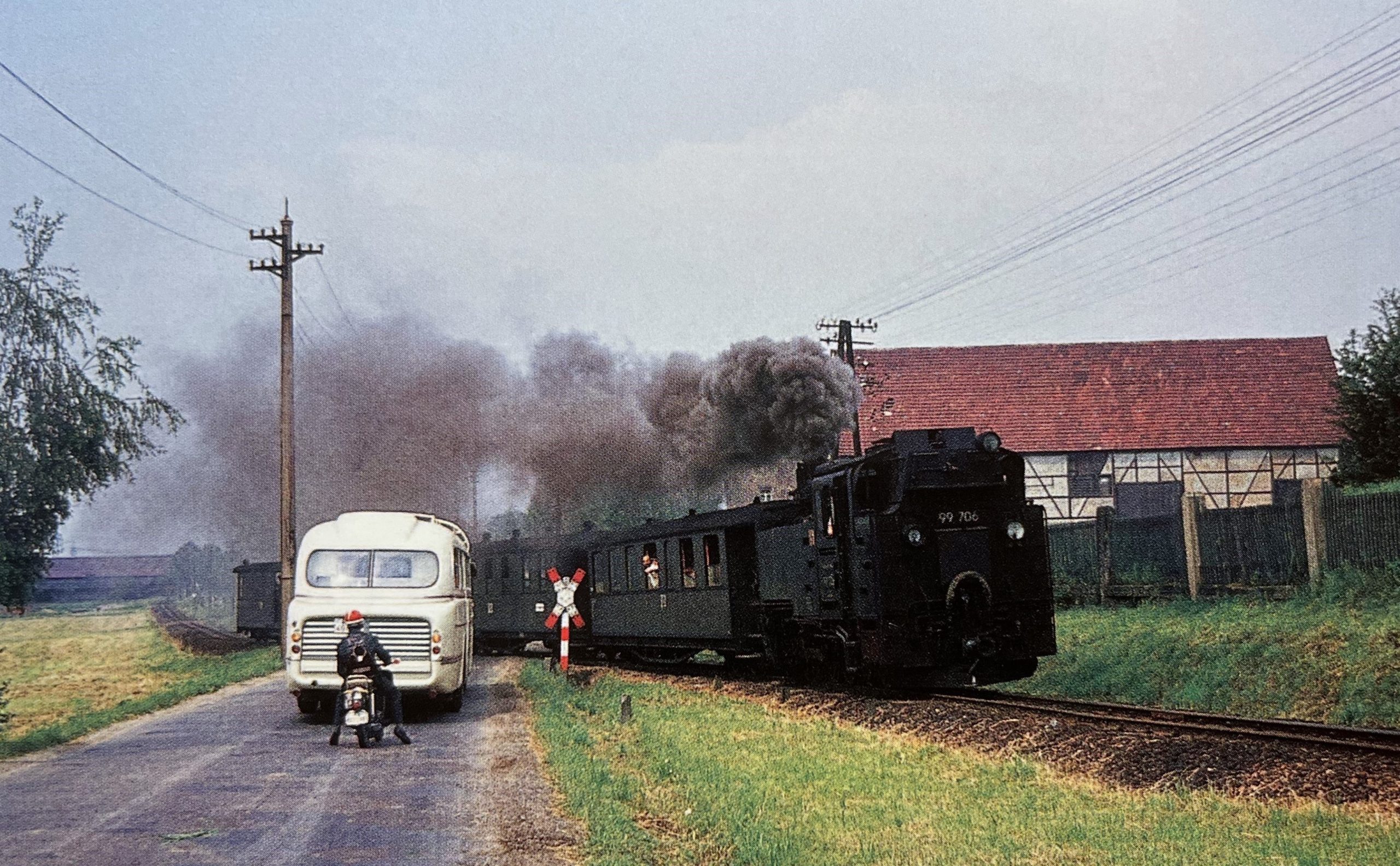 Personenzug bei Grumbach, 19. Juni 1968, Foto: H. J. Fredberg